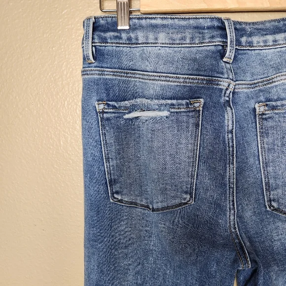 Stylish Light Blue Flare Jeans - Picture 13 of 15